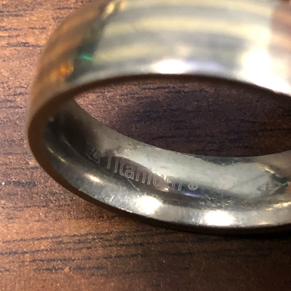 Mens Borsheims Titanium Ring - image 3